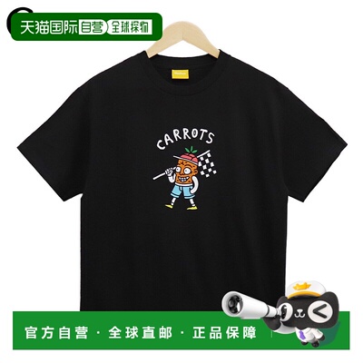 日本直邮Carrots 男女士T恤Finish Line短袖T恤胡萝卜时尚上衣街