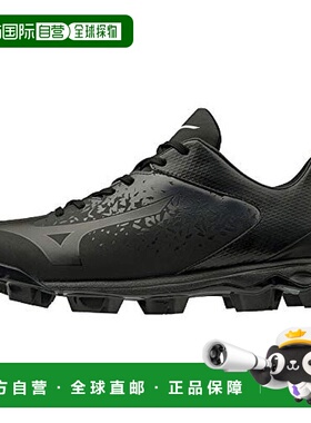 【日本直邮】美津浓MIZUNO WaveSelect Nine棒球鞋 黑/黑28.0cm