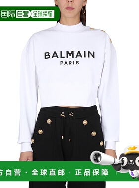 香港直邮BALMAIN 女士卫衣 AF0JO040BB02GAB高领