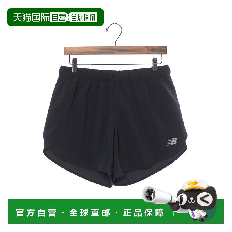 日本直邮New Balance 女款田径/跑步短裤运动短裤5 英寸（无内衬W