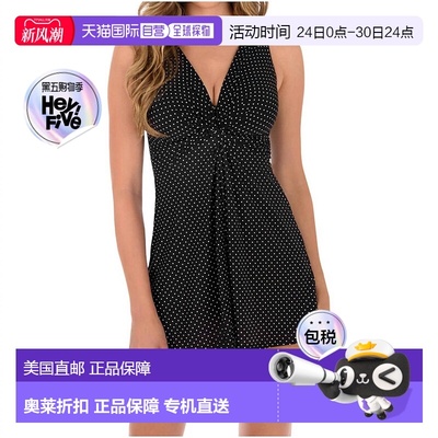 自营miraclesuit黑白 Pin Point Marais 结饰前泳衣 - 黑白 美国