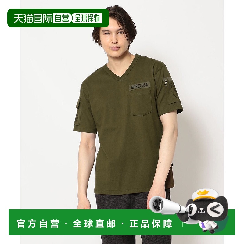 日本直邮AVIREX 疲劳 V领T恤 [AV1129EM013255]