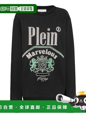 自营 philipp plein圆领套头衫 LS Marvelous - 黑色 美国奥莱直