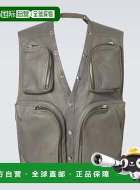 香港直邮Rick Owens Lilies 瑞克 欧文斯 男士 皮革背心