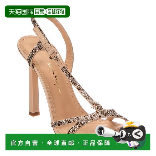 自营salvatore ferragamoFerragamo Jole X5 Suede Sandal - beig