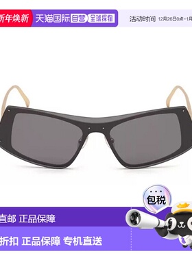 自营sportmaxSport Max SM0010几何太阳镜-金灰色 美国奥莱直发