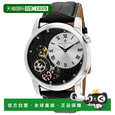 自营Christian Van Sant Men's Sprocket Auto-Quartz Silver Rou