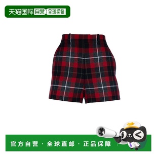 初剪羊毛格纹短裤 女士 511P13A1640 迪奥 香港直邮DIOR
