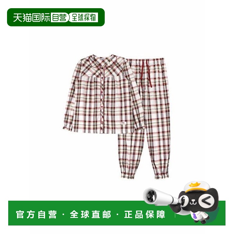 韩国直邮FILA 时尚格纹女式睡衣套装 FI4PJF6680F DWN _P35668331