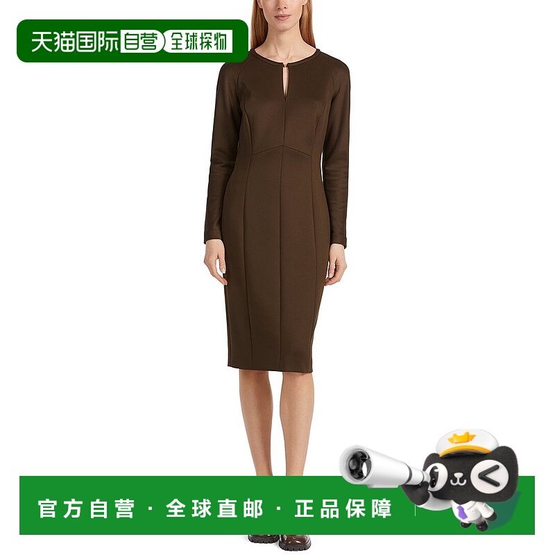 自营 Marc Cain 中长连衣裙 - 棕色 美国奥莱直发