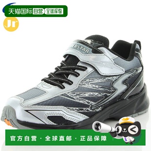 日本直邮Moonstar 儿童运动鞋 Spring Power SS J817 银色/黑色 M