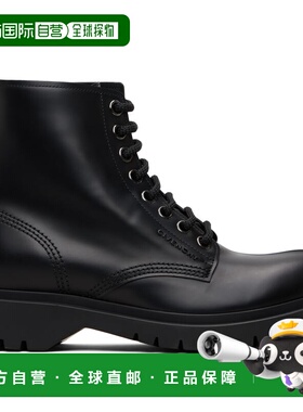 1h可退 香港直邮Givenchy 纪梵希 男士 黑色系带踝靴 BH604VH1WC0