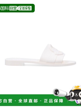 香港直邮MONCLER 女士拖鞋 4C00040M4095035 SS2025 白色 SLIPPER