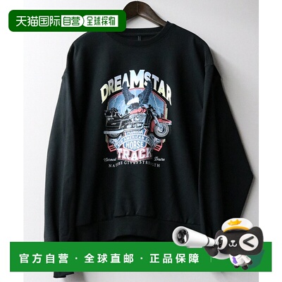 1h可退 日本直邮Starting Over 男女同款毛圈卫衣 先染印花圆领设