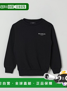 香港直邮BALMAIN 男童卫衣 BX4P30Z3183930BC AW2025 黑色