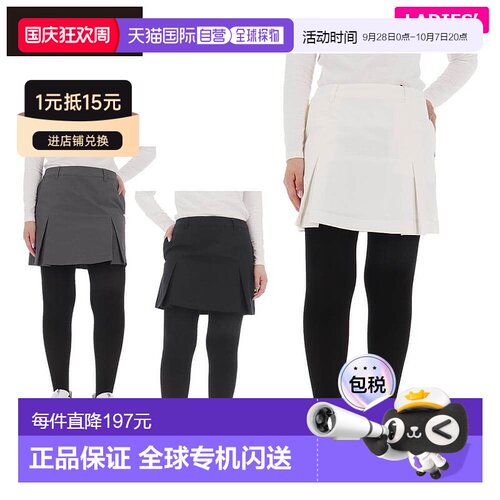 日本直邮St. Andrews 女士双向弹力百褶裙 (043-5234952) 高尔夫