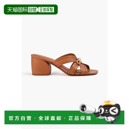 1h可退 香港直邮ZIMMERMANN 女士 精饰皮质凉拖 5102R24AV凉鞋