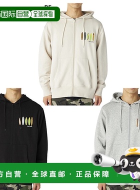 日本直邮Ocean Pacific 男士抓绒拉链卫衣休闲上衣长袖灰色米色Oc