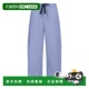 香港直邮潮奢 blue蓝色 Sacai 裤 1h可退 2603936M421 男士 子 舒