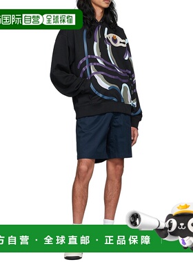 香港直邮KENZO 男士休闲裤 FC55SH5069CP77 SS2022 蓝色 休闲短裤