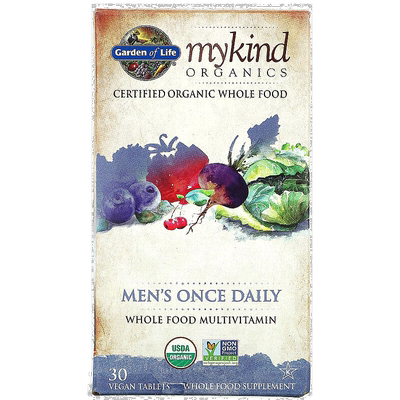 香港直发Garden of Life生命花园男性每日一片补充剂含维生素30片