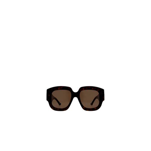 GUCCI 男士太阳镜 GG1546S002 AW2024 黑色 全边框太阳镜