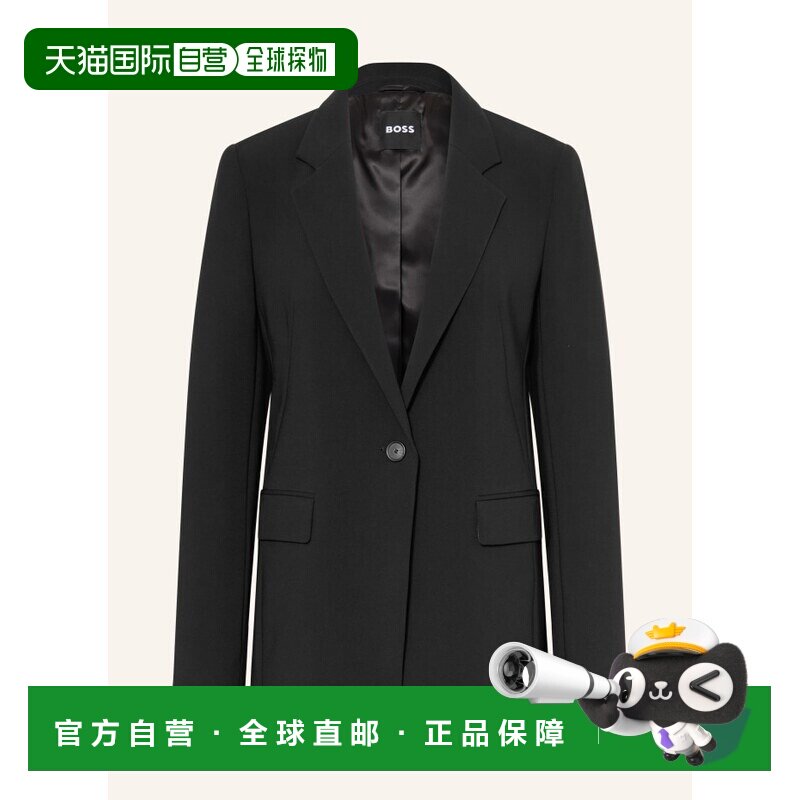 香港直邮BOSS 女士西服 100312492513000 CO 黑色 JEMMAH Blazer
