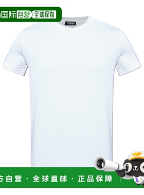 香港直邮DSQUARED2 男士T恤 D9M205990100 AW2025 白色 短袖T恤