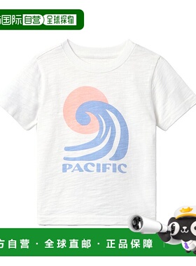 自营 janie and jack珍妮和杰克太平洋T恤-白色 美国奥莱直发