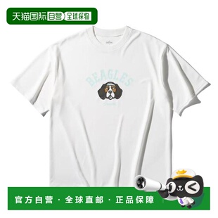 日本直邮SPALDING 比格斯拱门logo男士T恤 [SMT25127WH] 白色