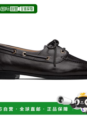 1h可退 香港直邮潮奢 Bally 巴利 女士 黑色 Plume 德比鞋 WF002V