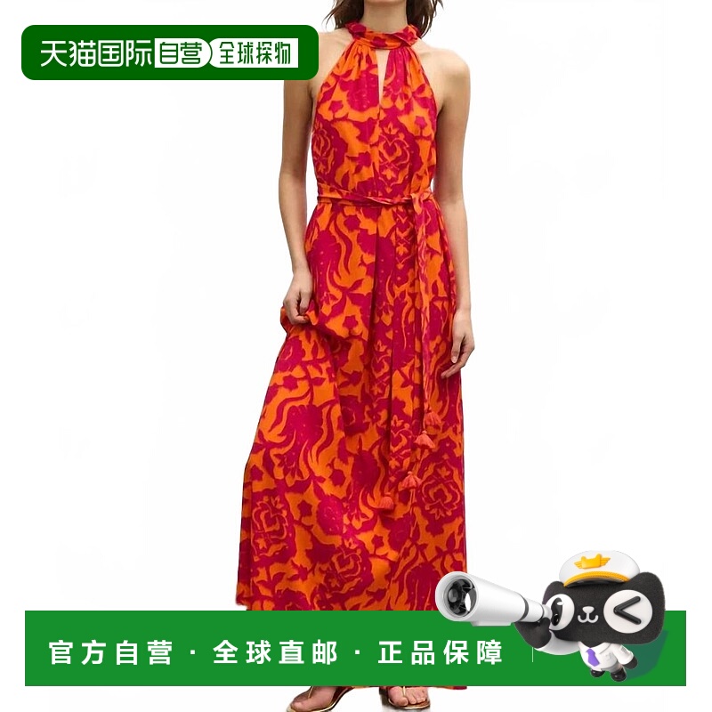 自营figue伊维特 马克西里海花园香料橙连衣裙 美国奥莱直发