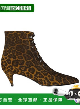 香港直邮Saint Laurent 图案高跟踝靴 351930BZN00短靴