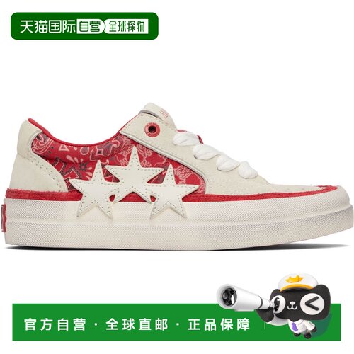 1h可退 香港直邮AMIRI 男士 红色 & 白色 Bandana Sunset Skate