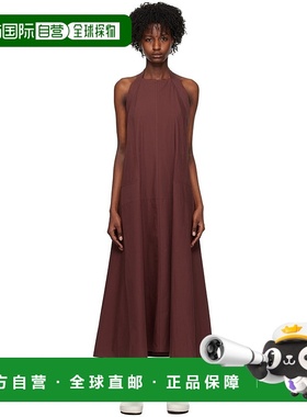 1h可退 香港直邮潮奢 Studio Nicholson 女士 棕色 Cuenca 连衣裙