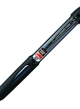 日本直邮三菱铅笔 按压式圆珠笔 POWER TANK 0.7 黑色 10支装