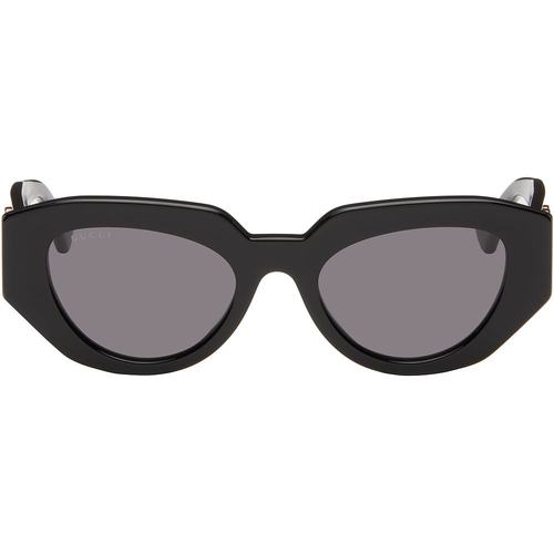 潮奢 Gucci 古驰 女士 几何框太阳镜 GG1421S