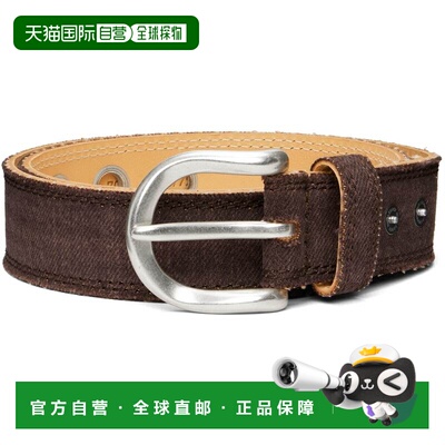 1h可退 香港直邮潮奢 Our Legacy 男士 棕色 Fringed Denim 腰带