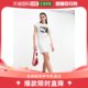 香港直邮潮奢 ASOS 女士t-shirt 设计卷袖迷你印花连衣裙(白色)