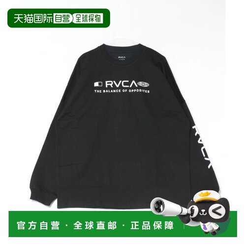 日本直邮RVCA 男女同款 长袖T恤 直筒六边形图案【付后1h可退】