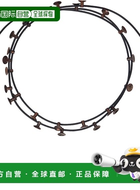 香港直邮boss 男士 黑色 & 棕色 Stud Lacet 项链 STULACCOP