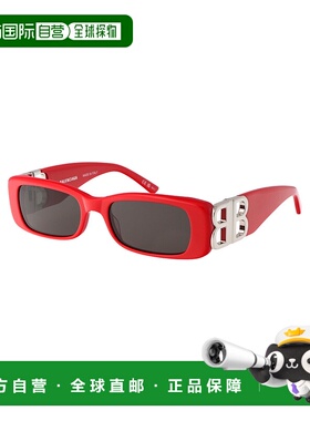 香港直邮BALENCIAGA 女士眼镜 BB0096S015 AW2023 红色 BB0096S