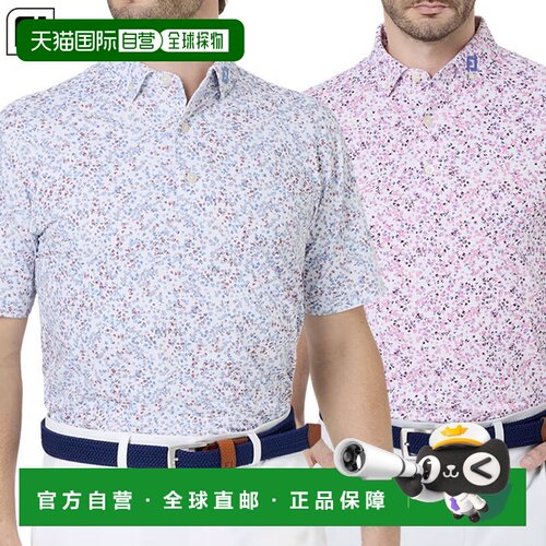 日本直邮FootJoy 水彩弹力珠地短袖衬衫 FJ-S26-S08 男士短袖高尔
