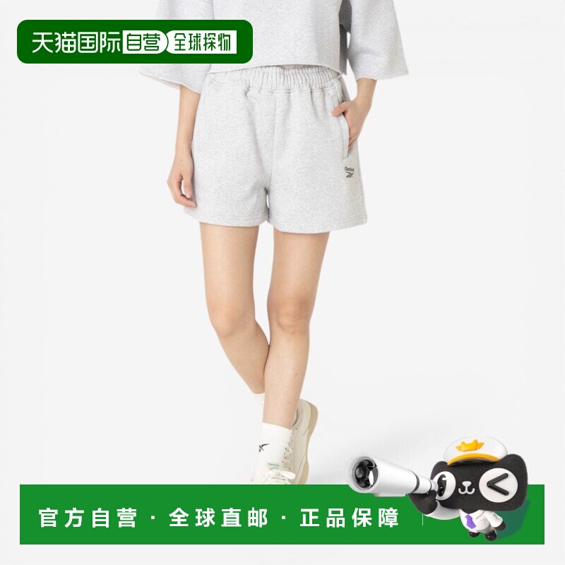 日本直邮Reebok 154907 衣橱必备短裤（灰色）运动裤休闲裤