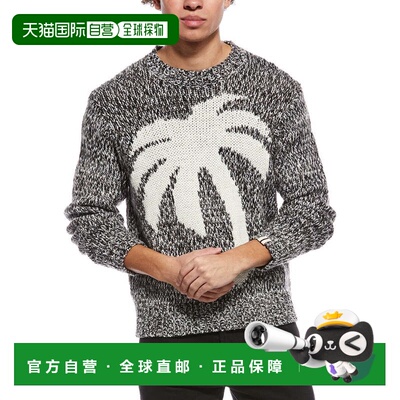 自营Palm Angels Wool & Cashmere-Blend Crewneck Sweater - gre