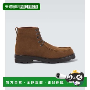 绒面革绑带靴子 1h可退 男士 布里奥尼 brown棕色 香港直邮Brioni