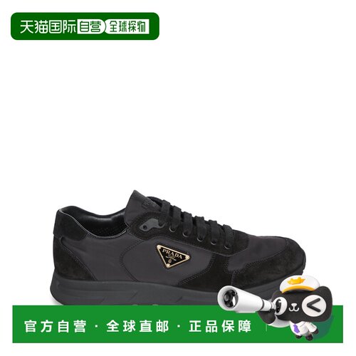 1h可退 欧洲直邮PRADA 男士运动鞋 2EE436D7CF0002 AW2025 黑色 S