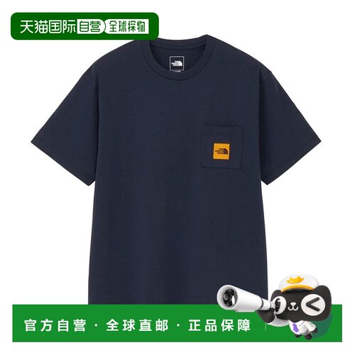 日本直邮THE NORTH FACE 短袖方形徽标口袋T恤 NT82541 2025AW Th
