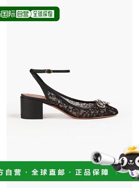 香港直邮ZIMMERMANN 女士 Pixie 50 水晶装饰绕绳系带玛丽珍浅口