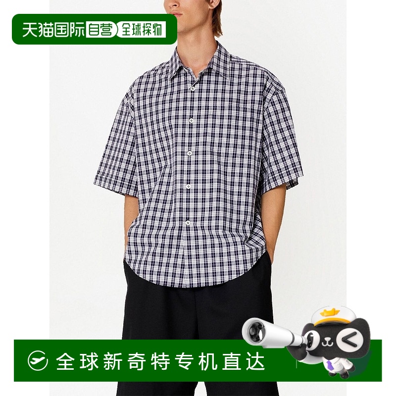 1h可退 香港直邮Ami Paris 男士衬衫 USH202CO0012492 AW2023 灰